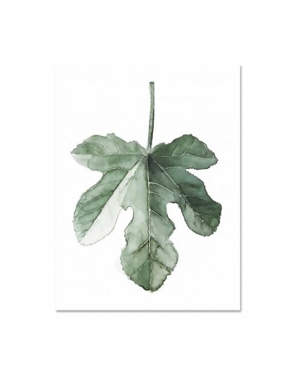 Art zone liście tropikalnej rośliny na płótnie nadrukowany plakat artystyczny skandynawski zielony ściana roślin zdjęcia dzieci 