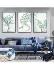 Nordic plakat i druki ścienne płótno artystyczne obrazy dekoracje ścienne natura drzewa dekoracja domowa z motylem do dekoracji 