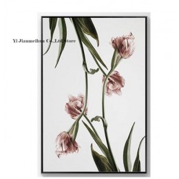 Home Decor tulipan płótno kwiat plakaty i druki nordycki współczesny modułowe obrazy na ścianę do salonu druk na płótnie obraz o