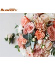 RUOPOTY ramka róża ręcznie malowany obrazek według numerów kwiat akrylowe kolorowanki numeryczne zestaw Modern Home Wall Art Pic
