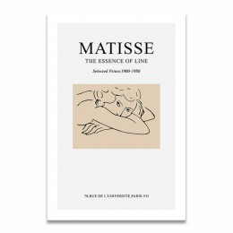 Matisse prosta moda nowoczesne Vogue szkic figury styl dekoracji wnętrz obrazy plakat i druki płótno ściana artystyczna obraz sz