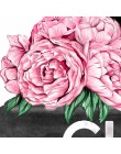 Magazyn mody ścienne wydruki artystyczne wysokie obcasy i szminka Vogue obraz plakat różowe kwiaty płótno malarstwo pokój dziewc