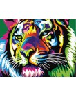 CHENISTORY ramki kolorowe Tiger obraz DIY według numerów zwierzęta kolorowanie według numerów nowoczesne obraz ścienny na płótni