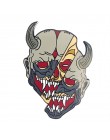 Hannya maska odznaka horror demon pin japońska kultura inspirowana biżuteria