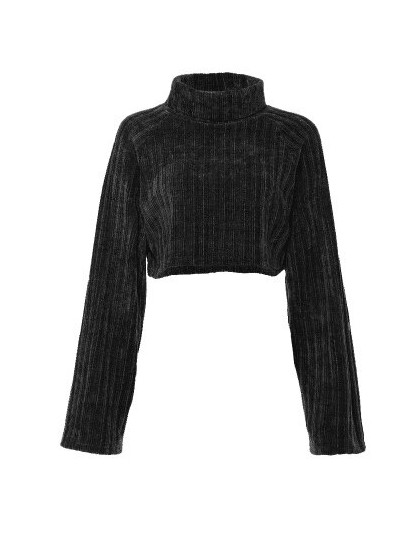 Nibber jesień czysty Harajuku sweter z golfem kobiet 2019 jesień zima moda retro rozrywka krótkie bluzki mujer Slim luźny sweter