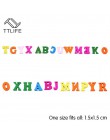 100 sztuk Diy rzemiosło dzieci puzzle zabawki edukacyjne drewniany alfabet zabawki Scrabble litery kolorowe dekoracyjne litery n