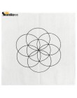 Sunligoo 1x Mini nadruk kwiat życia/kostka metatrona/ziarno życia święta geometria siatki kryształowe ołtarz na kamienie czakry