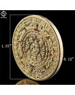 Meksyk majów azteków kalendarz sztuka proroctwo kultura 1.57 "* 0.12" złote monety kolekcje