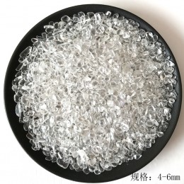 Naturalne jasne kwarcowe kryształowy kamień chipy rozmagnesowanie naturalne kryształowe kamienie naturalne minerały zdrowie deko