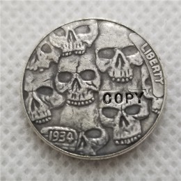 Hobo nikiel Coin_Type  42_1934-D BUFFALO Nickel moneta kopia darmowa dostawa