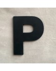 9 cm/3.54 "pcv czarne wielkie litery angielskie litery wnętrze ściany ogród ślub dekoracyjne alfabet przyjazne dla środowiska li