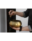 Nepal Bowl misa dźwiękowa ręczne stukanie metalowe rękodzieło dzwonek buddy religijna ceramika umywalka tybetańska medytacja mis