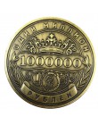 Pamiątkowa moneta milionów rosyjskich rubli wytłoczona dwustronna odznaka sztuka wyzwanie moneta odznaka złota moneta kolekcjone