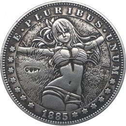 Hobo nikiel 1885-CC USA Morgan Dollar monety kopia typ 97