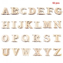52 sztuk/zestaw numery Scrapbooking mieszane litery alfabetu strona sztuka i rękodzieło drewniane litery dekoracji edukacyjne do