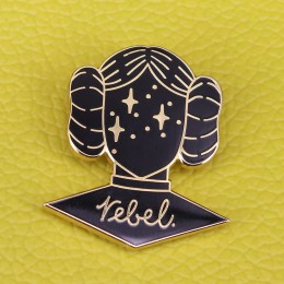Księżniczka leia feministka emalia pin panie rebel broszka siła dziewczyn odznaka kultura masowa szpilki streszczenie biżuteria 