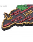 Lychee 1pc jamajka mapa lodówka magnes Cartoon naklejka na lodówkę DIY Handmade Home Decoration