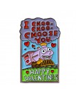 Walentynki Pin zabawny prezent na walentynki z Lisa Simpson odznaka