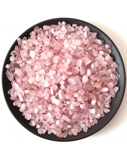 Naturalne różowe różowe kryształki kwarcowe kamienne żetony szczęście uzdrawiające kamienie naturalne i minerały artykuły wyposa