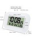 Duży LCD cyfrowa ściana zegar termometr temperatura sterowany radiowo budzik RCC tabela kalendarz biurkowy dla Home School Offic