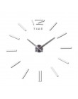 Fashion design Diy lustro akrylowe duży zegar ścienny kwarcowy zegarek martwa natura zegary nowoczesny salon naklejki dekoracyjn