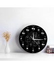 Okresowy układ pierwiastków Wall Art symbole chemiczne zegar ścienny wyświetlacz edukacyjny ElementaL Classroom Clock prezent na