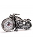 Kreatywny motocykl motocykl wzór budzik zegar na biurko kreatywny dom prezent urodzinowy fajny zegar (typ koła był losowo)