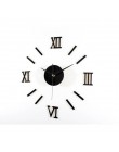 Rzym z cyframi analogowymi zegar ścienny diy 3d lustro cichy zegar akrylowy krótki cichy zegar ścienny diy nowoczesny design hur