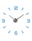 Modne majtki zegar ścienny na projekt salonu lustro akrylowe zegary europa Diy naklejki 3d duże dekoracyjne zegarki kwarcowe