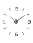 Modne majtki zegar ścienny na projekt salonu lustro akrylowe zegary europa Diy naklejki 3d duże dekoracyjne zegarki kwarcowe