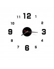 3d zegar ścienny Diy nowych mężczyzna zegarek lustro akrylowe naklejki zegar Home Decoration salon kwarcowy zegar łatwy w instal