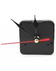 DIY zegar ścienny kwarcowy mechanizm ruchu z czarny godzinę czerwona druga ręce strzały zegarek ruchu części do naprawy zestaw n