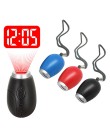 Mini budzik cyfrowy zegar projekcyjny brelok LED stylowy zegarek lampka nocna magiczny projektor zegar z przyciskiem baterii