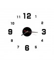 3d zegar ścienny Diy nowych mężczyzna zegarek lustro akrylowe naklejki zegar Home Decoration salon kwarcowy zegar łatwy w instal