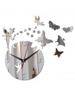 Lustro akrylowe sprzedaż zegar ścienny zegary zegarek kwarcowy Horloge Reloj De Pared nowoczesny Design salon martwa natura Duva