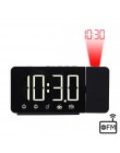 FanJu cyfrowy budzik led zegar zegarek elektroniczny stół zegary stołowe USB obudzić czasu radia FM żarówka jak funkcją drzemki 