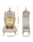Budzik biurkowy staromodny zegar klasyczny Royalty salon szafka TV biurko meble imperialne kreatywny siedzieć zegar wahadło