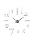 2019 new arrival kwarcowy diy nowoczesne zegary igły akrylowe zegarki duża ściana lustro zegarowe naklejki wystrój salonu darmow