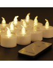 Zestaw 6 migoczących świec zdalnego sterowania do dekoracji walentynkowych, elektrycznych podgrzewaczy bezpłomieniowych, ciepłyc