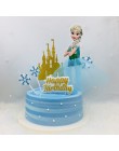 Nowe brokatowe złote srebrne księżniczki szczęśliwe świeczka na tort urodzinowy dekoracje na przyjęcie dziecięce dziecięce dekor