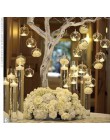 Ozdoby do zawieszenia szklane okrągłe kule do świec kwiatów lampek przezroczyste bezbarwne oryginalne modne