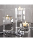 PEANDIM dekoracje domu świecznik pomysł na ślub K9 świeca kryształowa uchwyt ozdoby na środek stołu Bar kawiarnia dekoracje