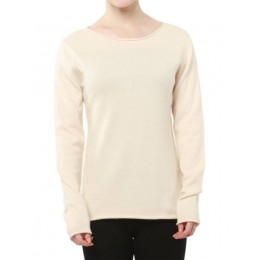 Kaszmirowy sweter damski O-neck wełniany sweter z długim rękawem slim, dziany solidny kolor koszule damskie wydłużony sweter