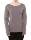 Kaszmirowy sweter damski O-neck wełniany sweter z długim rękawem slim, dziany solidny kolor koszule damskie wydłużony sweter