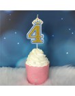 Twórczy złoty różowy/niebieska korona numer urodzinowy świece 0-9 dla dzieci dorosłych dziewcząt chłopców urodziny świece na prz