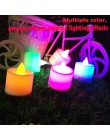 Dropshipping 1 pc kreatywny LED świeca wielokolorowa kolor lampy płomień herbata światło ślub urodziny strona dekoracji urodziny