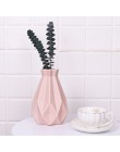 Wazony Origami imitacja ceramiczny wazon na kwiaty kosz rośliny stołowe dekoracje do domu wystrój Bonsai kompozycja kwiatowa poj