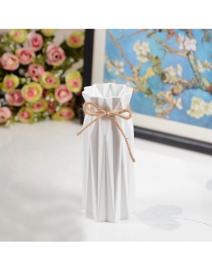 Antyceramiczna dekoracja domowa z wazonem europejski styl wiejski styl wazon plastikowy kosz na kwiaty anty-upadek kreatywna dek
