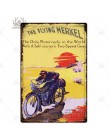 Motocyklowe znaki blaszane Retro metalowy znak tablica metalowa klasyczna ściana wystrój dla garażu Bar Pub człowiek jaskinia oz