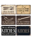 Kuchnia metalowa plakietka z napisem Metal vintage znak puszka Retro kuchnia znaki dom dom jadalnia dekoracja ścienna do pokoju 